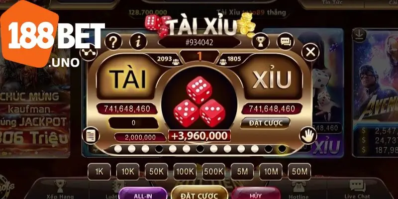 Cách chơi tài xỉu 188BET: Hướng dẫn chi tiết cách chơi 4 Hãy hạn chế đặt cược quá nhiều cửa một lúc để tối ưu chiến thắng