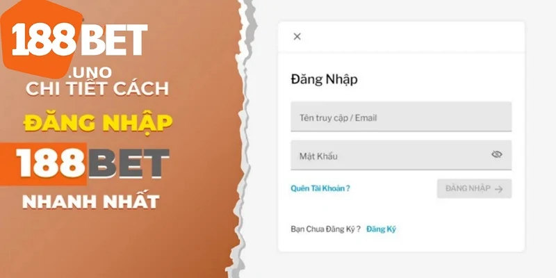 Đăng nhập 188BET: Chỉ cần 3 bước thực hiện dễ dàng 1 Người chơi cần phải truy cập vào trang web hoặc app chính thức của nhà cái